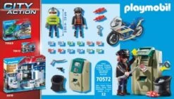 PLAYMOBIL® 70572 Polizei-Motorrad: Verfolgung Des Geldräubers -Playmobil Spielwaren 17014781 03