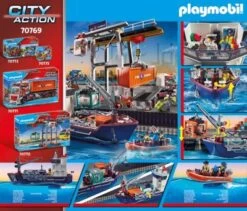 PLAYMOBIL® 70769 Großes Containerschiff Mit Zollboot -Playmobil Spielwaren 18756680 03