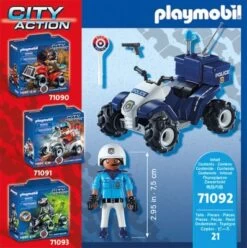 PLAYMOBIL® 71092 Polizei-Speed Quad -Playmobil Spielwaren 23431745 04