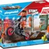 PLAYMOBIL® 71256 Starter Pack Stuntshow Motorrad Mit Feuerwand -Playmobil Spielwaren 27684714 01