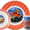 Kindergeschirrset PLAYMOBIL® Feuerwehr, 3-tlg., Porzellan -Playmobil Spielwaren 28482310 01