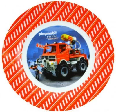 Kindergeschirrset PLAYMOBIL® Feuerwehr, 3-tlg., Porzellan 4 Kindergeschirrset PLAYMOBIL® Feuerwehr, 3-tlg., Porzellan – Bild 2