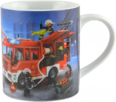 Kindergeschirrset PLAYMOBIL® Feuerwehr, 3-tlg., Porzellan 7 Kindergeschirrset PLAYMOBIL® Feuerwehr, 3-tlg., Porzellan – Bild 5