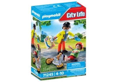 PLAYMOBIL® 2er Set: 71245 Sanitäter Mit Patient Fahrradunfall + 71204 Rettungscaddy 4 PLAYMOBIL® 2er Set: 71245 Sanitäter Mit Patient Fahrradunfall + 71204 Rettungscaddy – Bild 2