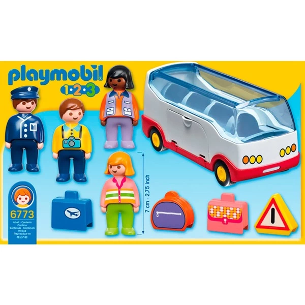 PLAYMOBIL 6773 1.2.3 Reisebus, Konstruktionsspielzeug 4 PLAYMOBIL 6773 1.2.3 Reisebus, Konstruktionsspielzeug – Bild 2