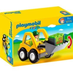 PLAYMOBIL 6775 1.2.3 Radlader, Konstruktionsspielzeug
