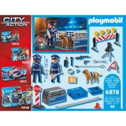 PLAYMOBIL 6878 City Action Polizei-Straßensperre, Konstruktionsspielzeug -Playmobil Spielwaren PLAYMOBIL 6878 City Action Polizei Stra ensperre Konstruktionsspielzeug@@1249188 6