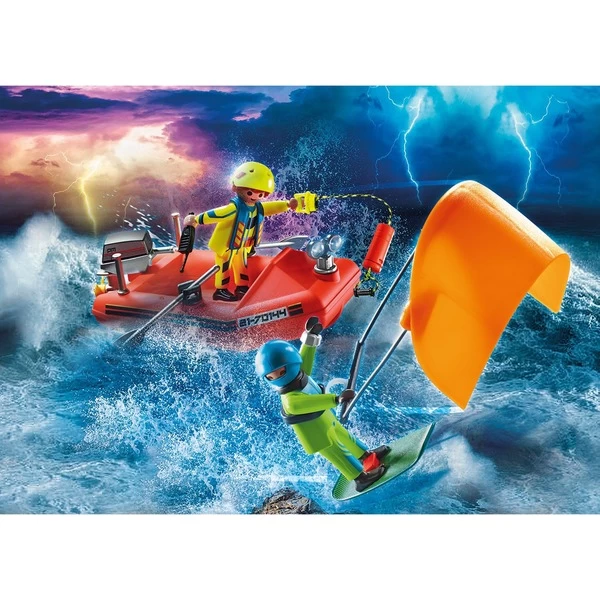 PLAYMOBIL 70144 City Action Seenot: Kitesurfer-Rettung Mit Boot, Konstruktionsspielzeug 5 PLAYMOBIL 70144 City Action Seenot: Kitesurfer-Rettung Mit Boot, Konstruktionsspielzeug – Bild 3