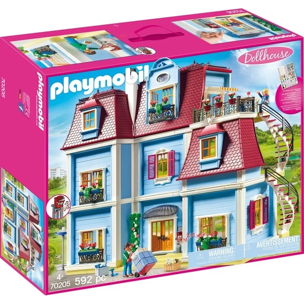 PLAYMOBIL 70205 Dollhouse Mein Großes Puppenhaus, Konstruktionsspielzeug