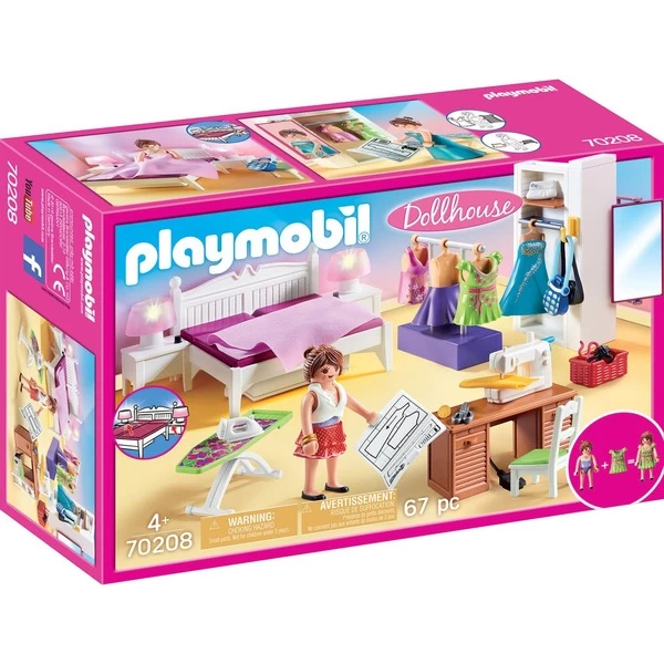 PLAYMOBIL 70208 Dollhouse Schlafzimmer Mit Nähecke, Konstruktionsspielzeug 3 PLAYMOBIL 70208 Dollhouse Schlafzimmer Mit Nähecke, Konstruktionsspielzeug
