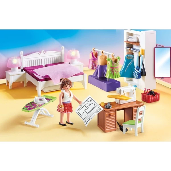 PLAYMOBIL 70208 Dollhouse Schlafzimmer Mit Nähecke, Konstruktionsspielzeug 5 PLAYMOBIL 70208 Dollhouse Schlafzimmer Mit Nähecke, Konstruktionsspielzeug – Bild 3