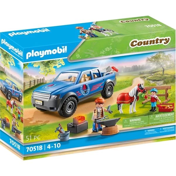 PLAYMOBIL 70518 Country Mobiler Hufschmied, Konstruktionsspielzeug 3 PLAYMOBIL 70518 Country Mobiler Hufschmied, Konstruktionsspielzeug
