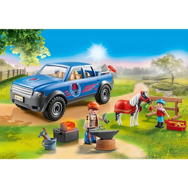 PLAYMOBIL 70518 Country Mobiler Hufschmied, Konstruktionsspielzeug 8 PLAYMOBIL 70518 Country Mobiler Hufschmied, Konstruktionsspielzeug – Bild 6