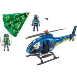 PLAYMOBIL 70569 City Action - Polizei-Hubschrauber: Fallschirm-Verfolgung, Konstruktionsspielzeug -Playmobil Spielwaren PLAYMOBIL 70569 City Action Polizei Hubschrauber Fallschirm Verfolgung Konstruktionsspielzeug@@1888907 1