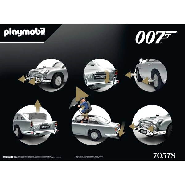 PLAYMOBIL 70578 Famous Cars James Bond Aston Martin DB5 - Goldfinger Edition, Konstruktionsspielzeug – Bild 11