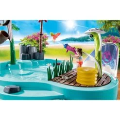 PLAYMOBIL 70610 Family Fun Spaßbecken Mit Wasserspritze, Konstruktionsspielzeug -Playmobil Spielwaren PLAYMOBIL 70610 Family Fun Spa becken mit Wasserspritze Konstruktionsspielzeug@@1685426 3