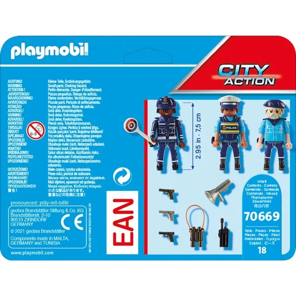 PLAYMOBIL 70669 City Action Figurenset Polizei, Konstruktionsspielzeug 5 PLAYMOBIL 70669 City Action Figurenset Polizei, Konstruktionsspielzeug – Bild 3
