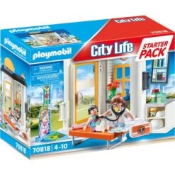 PLAYMOBIL 70818 City Life Starter Pack Kinderärztin, Konstruktionsspielzeug