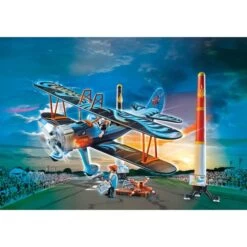 PLAYMOBIL 70831 Air Stuntshow Doppeldecker "Phönix", Konstruktionsspielzeug -Playmobil Spielwaren PLAYMOBIL 70831 Air Stuntshow Doppeldecker Ph nix Konstruktionsspielzeug@@1840589 2