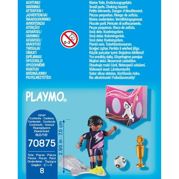 PLAYMOBIL 70875 SpecialPLUS Fußballerin Mit Torwand, Konstruktionsspielzeug 6 PLAYMOBIL 70875 SpecialPLUS Fußballerin Mit Torwand, Konstruktionsspielzeug – Bild 4