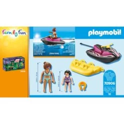 PLAYMOBIL 70906 Family Fun Starter Pack Wasserscooter Mit Bananenboot, Konstruktionsspielzeug -Playmobil Spielwaren PLAYMOBIL 70906 Family Fun Starter Pack Wasserscooter mit Bananenboot Konstruktionsspielzeug@@1802511 4