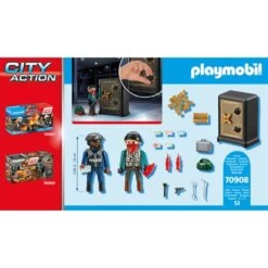 PLAYMOBIL 70908 City Action Starter Pack Tresorknacker, Konstruktionsspielzeug 11 PLAYMOBIL 70908 City Action Starter Pack Tresorknacker, Konstruktionsspielzeug -Playmobil Spielwaren PLAYMOBIL 70908 City Action Starter Pack Tresorknacker Konstruktionsspielzeug@@1802529 4