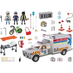 PLAYMOBIL 70936 City Action Rettungs-Fahrzeug: US Ambulance, Konstruktionsspielzeug -Playmobil Spielwaren PLAYMOBIL 70936 City Action Rettungs Fahrzeug US Ambulance Konstruktionsspielzeug@@1802775 1