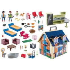 PLAYMOBIL 70985 Dollhouse Mitnehm-Puppenhaus, Konstruktionsspielzeug -Playmobil Spielwaren PLAYMOBIL 70985 Dollhouse Mitnehm Puppenhaus Konstruktionsspielzeug@@1810062 1