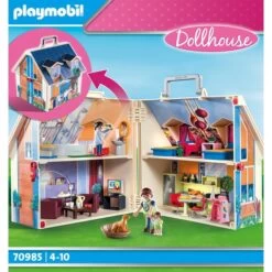 PLAYMOBIL 70985 Dollhouse Mitnehm-Puppenhaus, Konstruktionsspielzeug -Playmobil Spielwaren PLAYMOBIL 70985 Dollhouse Mitnehm Puppenhaus Konstruktionsspielzeug@@1810062 3