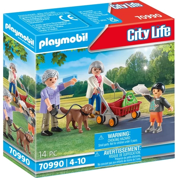 PLAYMOBIL 70990 City Life Großeltern Mit Enkel, Konstruktionsspielzeug