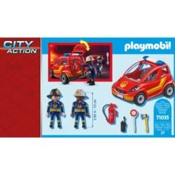 PLAYMOBIL 71035 City Action Feuerwehr Kleinwagen, Konstruktionsspielzeug -Playmobil Spielwaren PLAYMOBIL 71035 City Action Feuerwehr Kleinwagen Konstruktionsspielzeug@@1858233 4