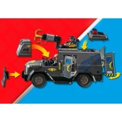 PLAYMOBIL 71144 City Action SWAT-Geländefahrzeug, Konstruktionsspielzeug -Playmobil Spielwaren PLAYMOBIL 71144 City Action SWAT Gel ndefahrzeug Konstruktionsspielzeug@@1888956 7