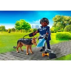 PLAYMOBIL 71162 SpecialPlus Polizist Mit Spürhund, Konstruktionsspielzeug -Playmobil Spielwaren PLAYMOBIL 71162 specialPlus Polizist mit Sp rhund Konstruktionsspielzeug@@1888901 2