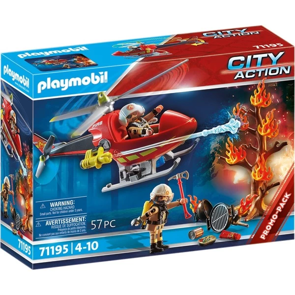 PLAYMOBIL 71195 City Action Feuerwehr-Hubschrauber, Konstruktionsspielzeug 3 PLAYMOBIL 71195 City Action Feuerwehr-Hubschrauber, Konstruktionsspielzeug