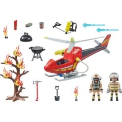 PLAYMOBIL 71195 City Action Feuerwehr-Hubschrauber, Konstruktionsspielzeug 9 PLAYMOBIL 71195 City Action Feuerwehr-Hubschrauber, Konstruktionsspielzeug -Playmobil Spielwaren PLAYMOBIL 71195 City Action Feuerwehr Hubschrauber Konstruktionsspielzeug@@1849630 1