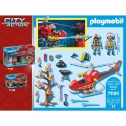 PLAYMOBIL 71195 City Action Feuerwehr-Hubschrauber, Konstruktionsspielzeug 13 PLAYMOBIL 71195 City Action Feuerwehr-Hubschrauber, Konstruktionsspielzeug -Playmobil Spielwaren PLAYMOBIL 71195 City Action Feuerwehr Hubschrauber Konstruktionsspielzeug@@1849630 5