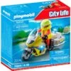 PLAYMOBIL 71205 Notarzt-Motorrad Mit Blinklicht, Konstruktionsspielzeug -Playmobil Spielwaren PLAYMOBIL 71205 Notarzt Motorrad mit Blinklicht Konstruktionsspielzeug@@1888949