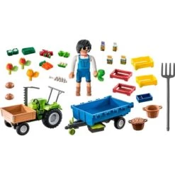 Playmobil Spielwaren -Playmobil Spielwaren PLAYMOBIL 71249 Traktor mit H nger Konstruktionsspielzeug@@1888993 1