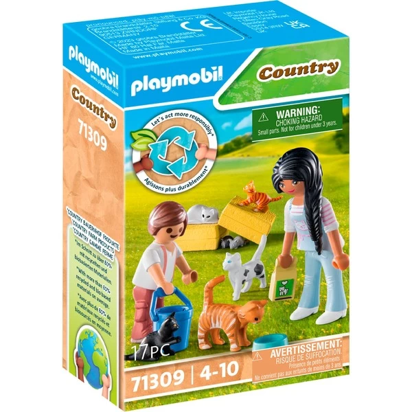 PLAYMOBIL 71309 Country Katzenfamilie, Konstruktionsspielzeug